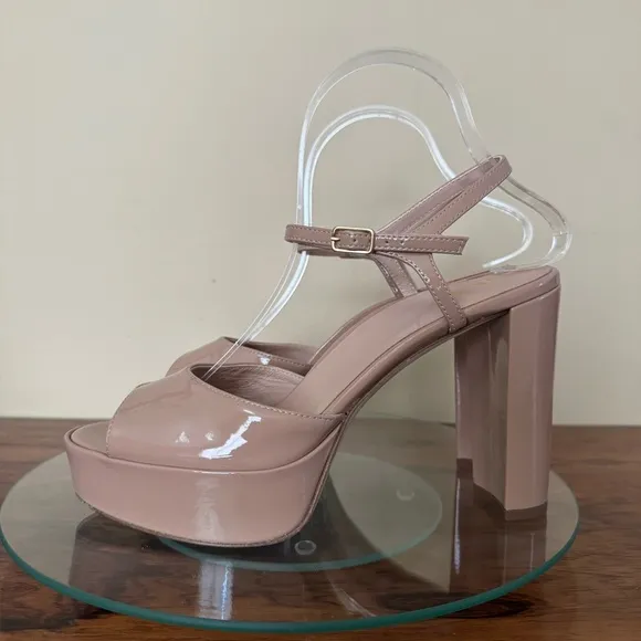 INEZ Camilla Heel in Tan Patent size 8