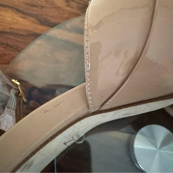 INEZ Camilla Heel in Tan Patent size 8