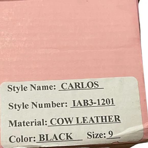 INTENTIONALLY BLANK Womens Black Cow Leather  Boots Carlos Size 9 NEW