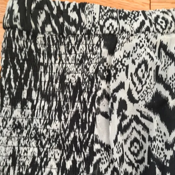 IRO Adele Ikat black print mini skirt XS