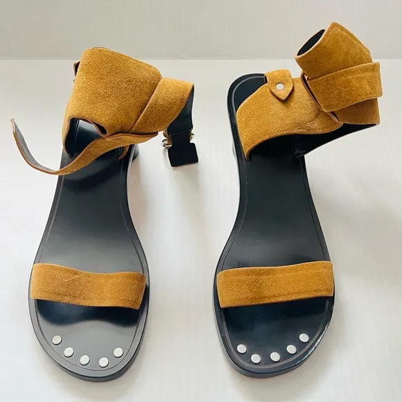 Isabel Marant Janders Suede Buckle Sandals- Tan- SZ 41 (US 11) Boho City Summer