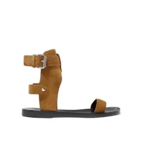 Isabel Marant Janders Suede Buckle Sandals- Tan- SZ 41 (US 11) Boho City Summer