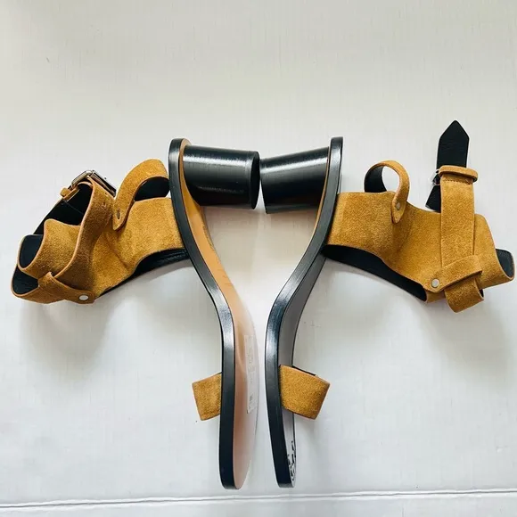 Isabel Marant Janders Suede Buckle Sandals- Tan- SZ 41 (US 11) Boho City Summer