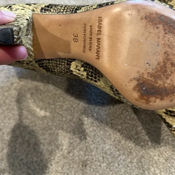 Isabel Marant Snakeskin Ankle Boots