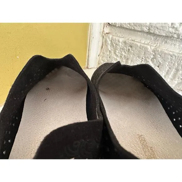 Isle Jacobsen Hornbæk Plateau Tulip Shoe Black w/ White Platform Soles sz 39