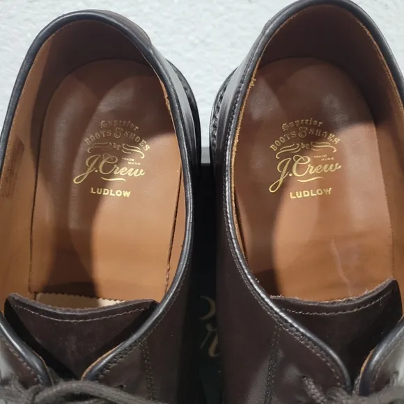 J Crew Ludlow derbys