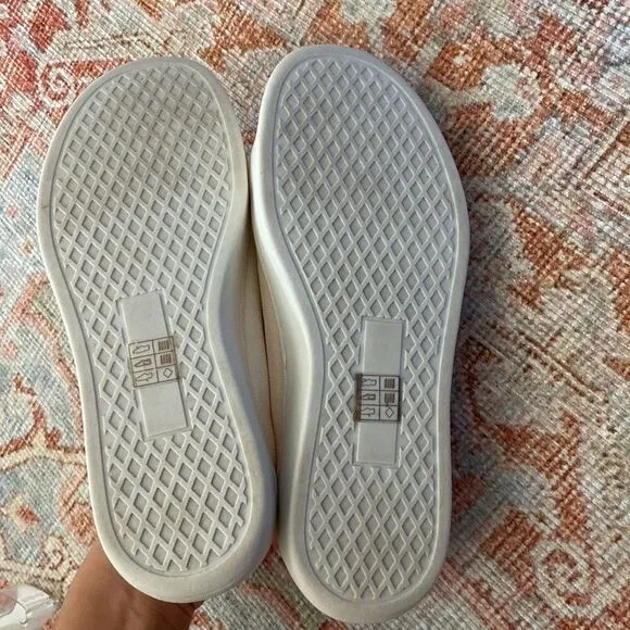 J. Crew Platform sneakers with stripe