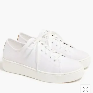 J. Crew Platform sneakers with stripe