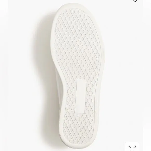 J. Crew Platform sneakers with stripe