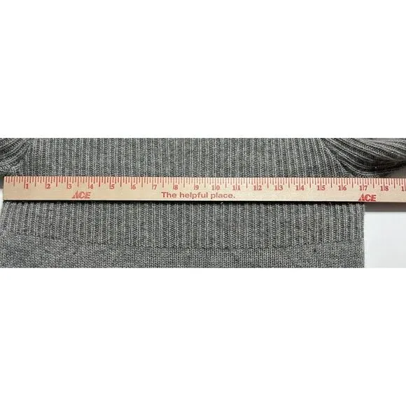 James Perse Women's Cashmere Sweater Dress Size 3 Gray Beautiful Classic Chic