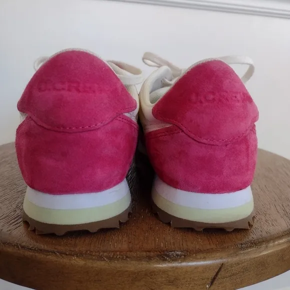 JCrew Preppy, Tennis Shoes,  Colorblock, Green &amp; Sweet Fuchsia, size 7