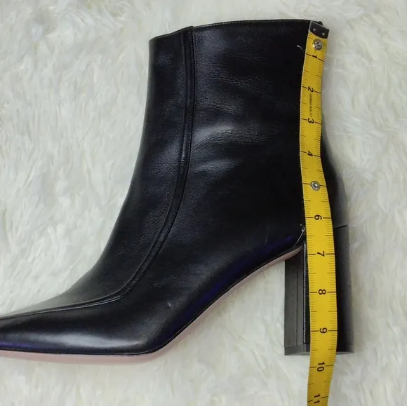 J.Crew Square-Toed Ankle Boots in Italian Leather Size 12