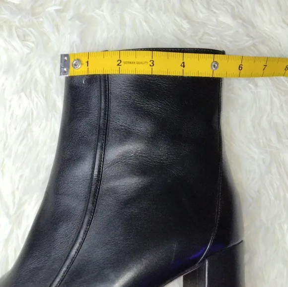 J.Crew Square-Toed Ankle Boots in Italian Leather Size 12