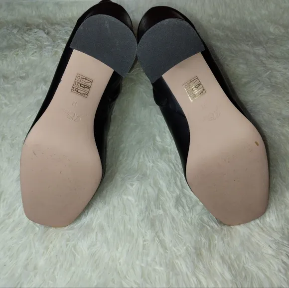J.Crew Square-Toed Ankle Boots in Italian Leather Size 12