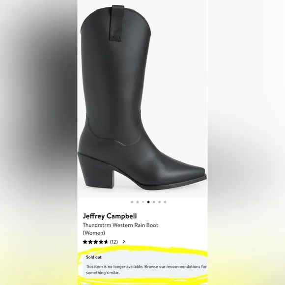 Jeffery Campbell Rainboots Western Boots ✨ NEW IN BOX ✨