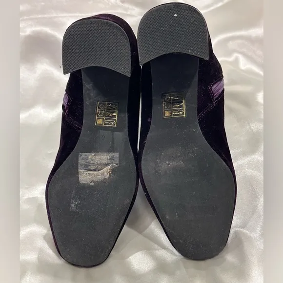 Jeffrey Campbell Cienega Boots Booties Crushed Velvet Zip Ankle Heeled Purple 6