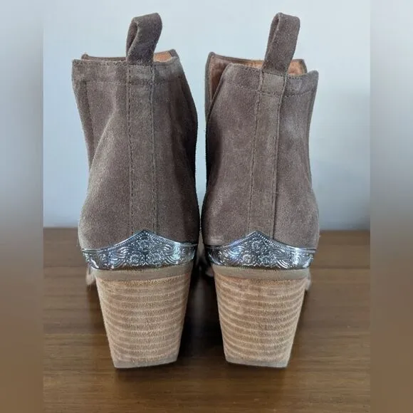 Jeffrey Campbell Western Country Chic Coastal Cowgirl Eclectic Ankle Boots 9 1/2