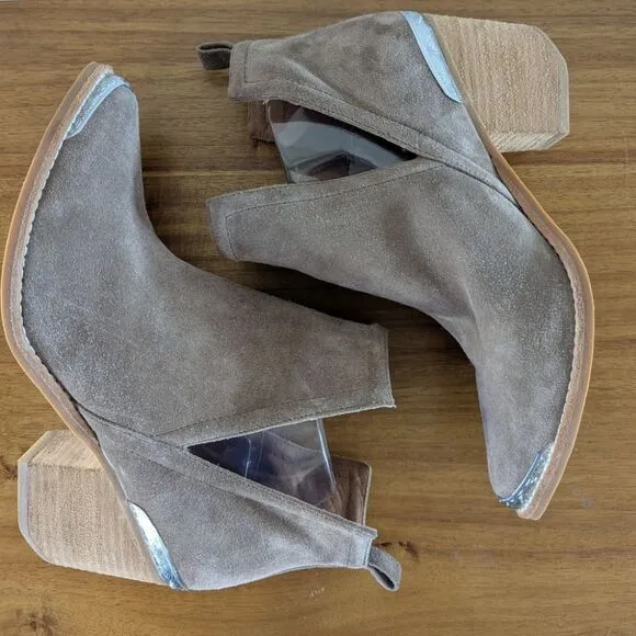 Jeffrey Campbell Western Country Chic Coastal Cowgirl Eclectic Ankle Boots 9 1/2