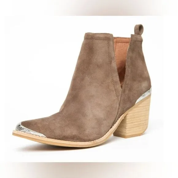 Jeffrey Campbell Western Country Chic Coastal Cowgirl Eclectic Ankle Boots 9 1/2