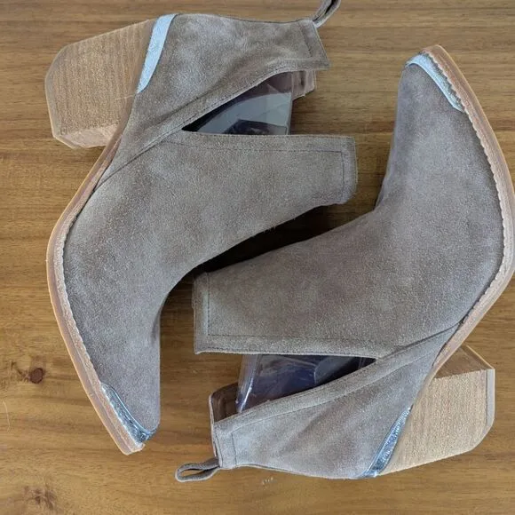 Jeffrey Campbell Western Country Chic Coastal Cowgirl Eclectic Ankle Boots 9 1/2