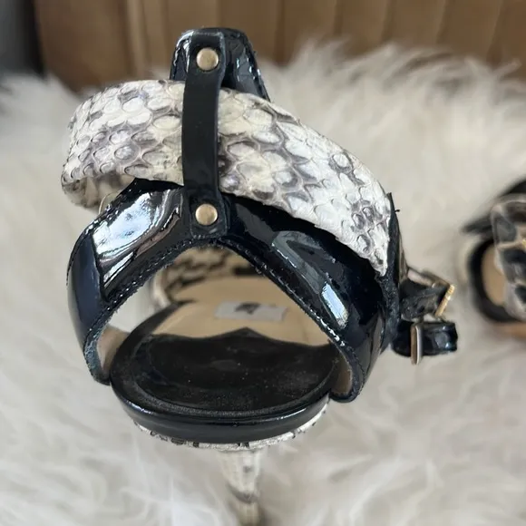 Jimmy Choo Black and White Women's Sandals