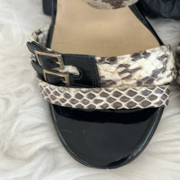Jimmy Choo Black and White Women's Sandals
