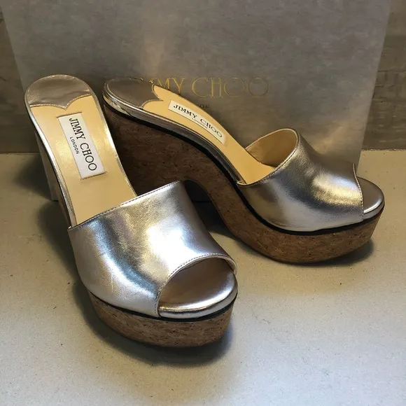Jimmy Choo Deedee 125 Platform Heeled Sandal 38