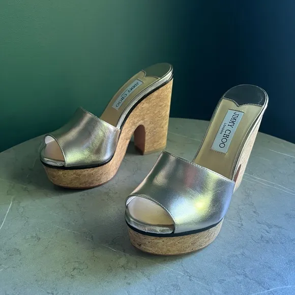 Jimmy Choo Deedee 125 Platform Heeled Sandal 38