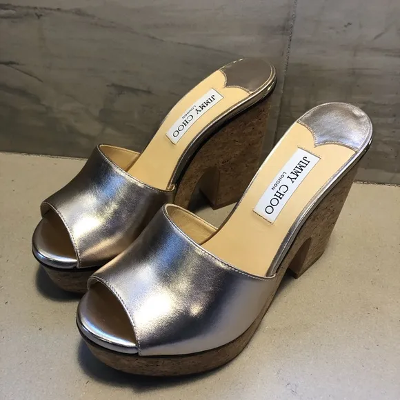 Jimmy Choo Deedee 125 Platform Heeled Sandal 38