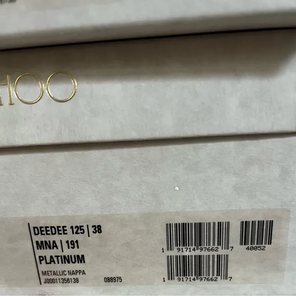 Jimmy Choo Deedee 125 Platform Heeled Sandal 38
