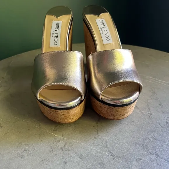 Jimmy Choo Deedee 125 Platform Heeled Sandal 38
