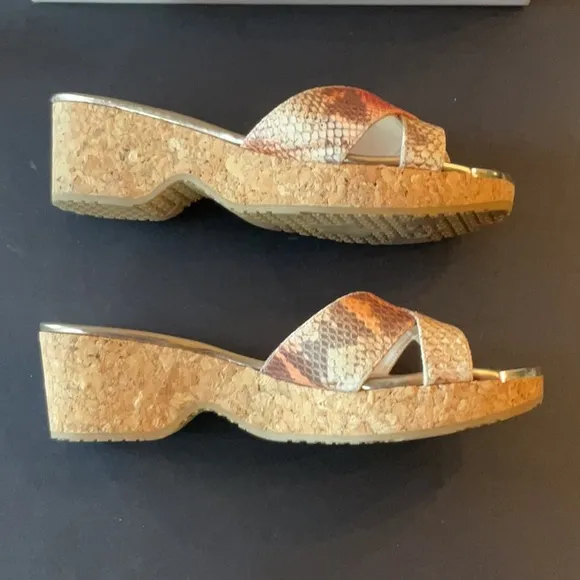 Jimmy Choo Geranium Snake Print leather Panna size 39