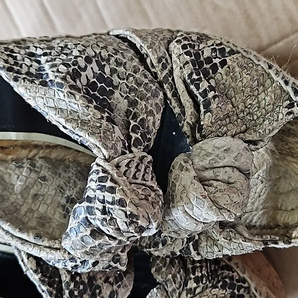 Jimmy Choo Priory Knotted Python Mule platform sandals-39