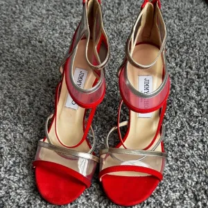Jimmy Choo Red &amp; Gold Women's Sandals