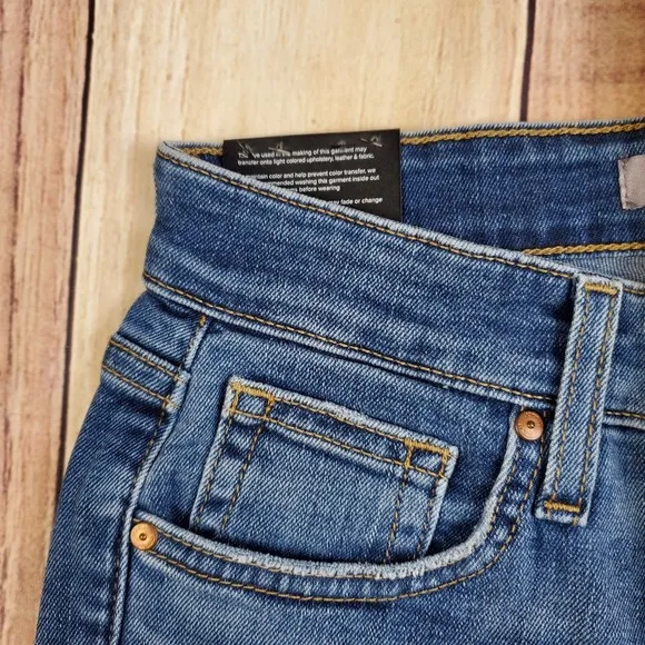 Joes Skinny Jeans Womens 24 Blue Flawless Raw Hem Stretch San Dimas Wash
