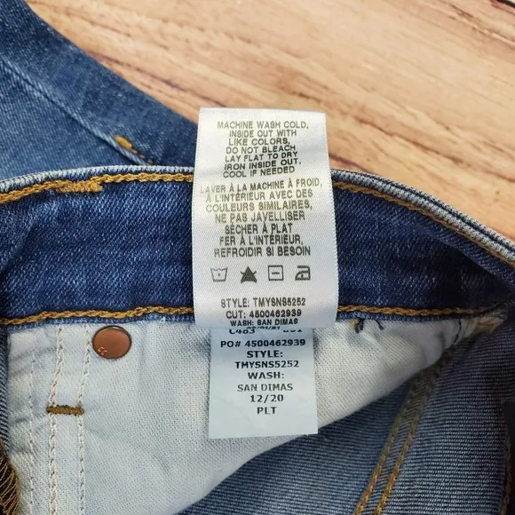 Joes Skinny Jeans Womens 24 Blue Flawless Raw Hem Stretch San Dimas Wash