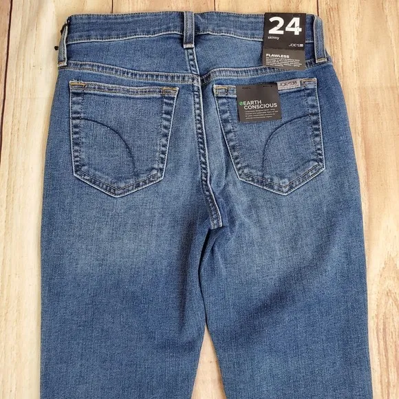 Joes Skinny Jeans Womens 24 Blue Flawless Raw Hem Stretch San Dimas Wash