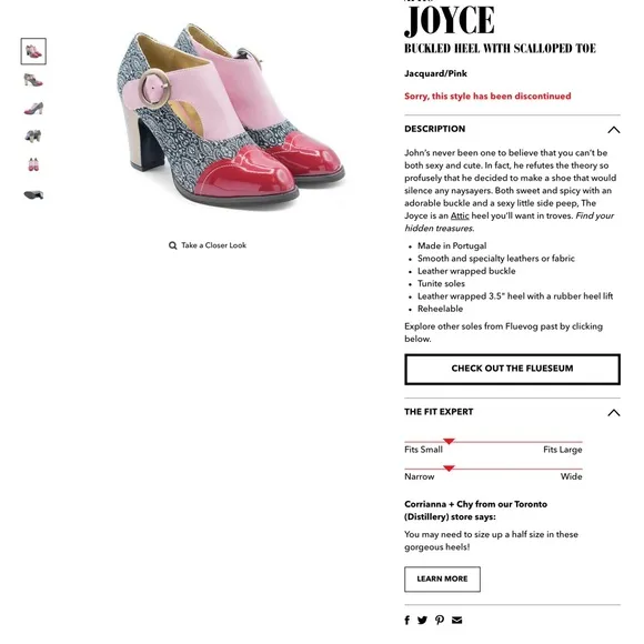 John Fluevog Joyce Attic Stylish Pink and Red Women's Shoes