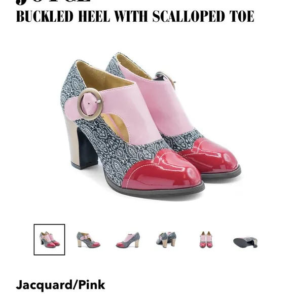 John Fluevog Joyce Attic Stylish Pink and Red Women's Shoes