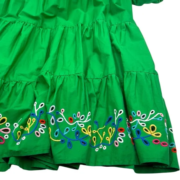 Johnny Was Amanza Eyelet Embroidered Mini Dress Size Medium