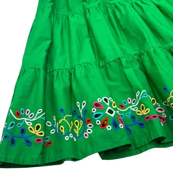 Johnny Was Amanza Eyelet Embroidered Mini Dress Size Medium