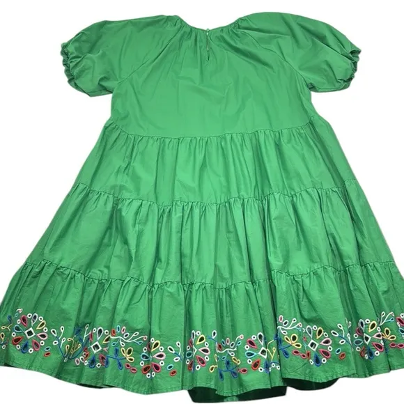 Johnny Was Amanza Eyelet Embroidered Mini Dress Size Medium