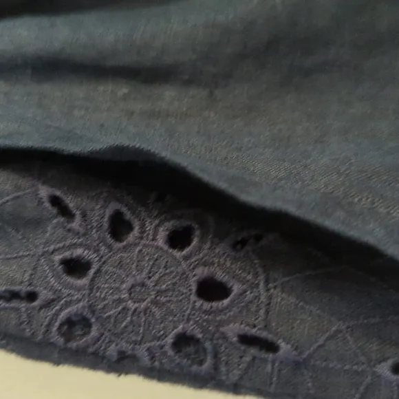 Johnny Was Jade Nora Linen Eyelet Shorts S