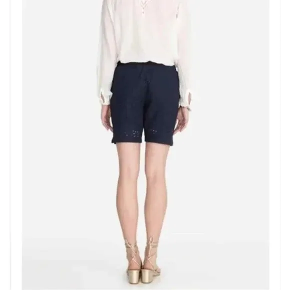 Johnny Was Jade Nora Linen Eyelet Shorts S