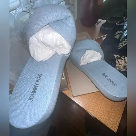 Johnny Was | NIB Ojai Sandals Blue Denim Size 10