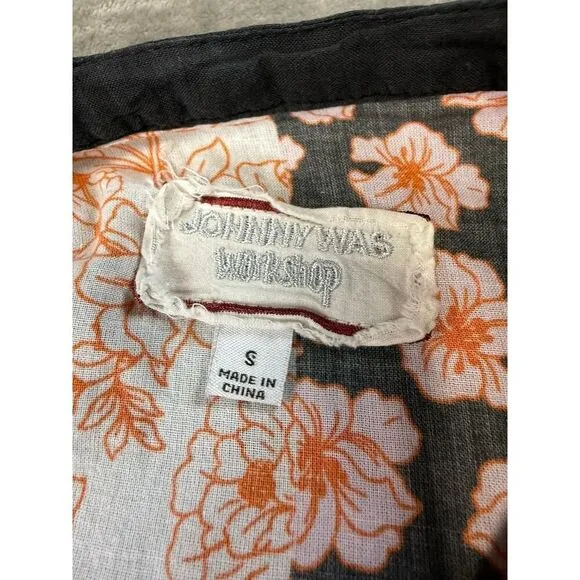 Johnny Was FLORA TIE BACK DRESS Patchwork Floral Multicolor Cotton sz M