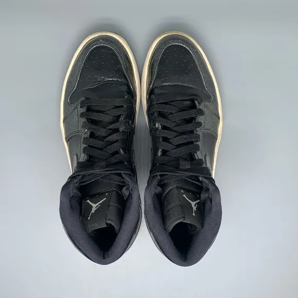 Jordan 1 Retro High Black Patent Basketball Shoes Men’s Sz 9