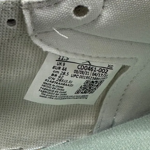 Jordan 1 Retro High OG Seafoam Green White Shoes CD0461-002 NWT Mens 10