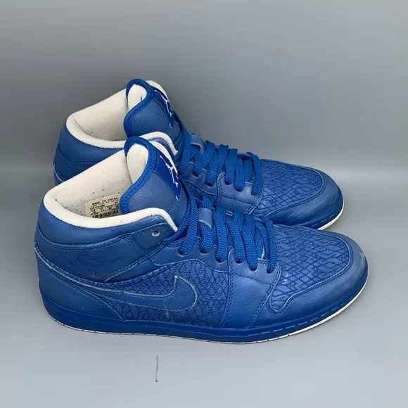Jordan 1 Retro Phat Premier Royal Basketball Shoes 375173-400 Men's Sz 12 EU46
