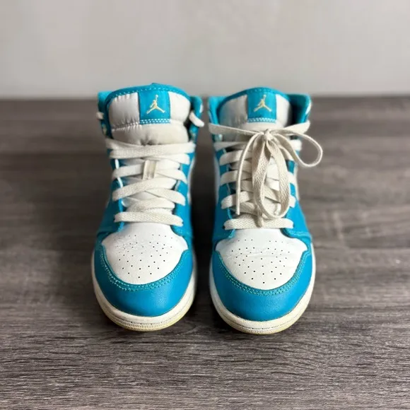 Jordan 1 White/Teal Sneakers 2.5Y